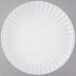 An American Metalcraft white melamine plate with a wavy edge.