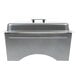 A Sterno Silver Vein chafing dish with lid on two half size pans.