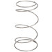 A metal spiral spring with a spiral shape.