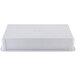 A white rectangular fiberglass dough proofing box with a lid.