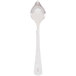 A Mercer Culinary Petite Saucier Spoon with a white handle.