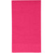A hot magenta pink paper towel with a white border.