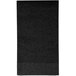 A black rectangular paper guest towel with a white border.
