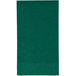 A green rectangular Creative Converting guest towel on a white background.