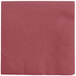A pink Creative Converting 3-ply beverage napkin.