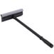 A black plastic squeegee with a 20" black handle.
