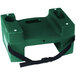 A green plastic Koala Kare booster seat with a black strap.