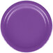 A Creative Converting amethyst purple paper plate on a white background.