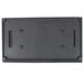 A black rectangular grooved bottom grill plate with screws.