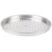An American Metalcraft Super Perforated aluminum pizza pan with round holes.
