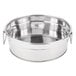 An American Metalcraft stainless steel metal tub with two handles.
