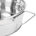 An American Metalcraft stainless steel metal tub with a handle.