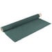A roll of green PVC coated polyester fabric.