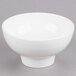 An American Metalcraft white porcelain footed bowl.