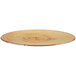 An oval melamine serving board with a faux rustic wood pattern.