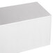 An American Metalcraft stainless steel rectangular riser in a white box on a white surface.