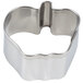 A stainless steel Ateco cookie cutter set on a counter.