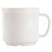 A Diamond Ivory SAN plastic mug with a handle.