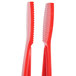 Red Thunder Group polycarbonate flat grip tongs with white background.