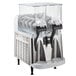 A white and stainless steel Bunn Ultra-2 HP slushy machine with two containers.