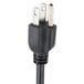 The black power cord for a Vollrath Universal Electric Chafer Heater with two plugs on it.
