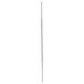 A long thin metal rod with black lines on a white background.