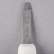 A Mercer Culinary New Haven style oyster knife with a white textured handle.