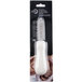 A Mercer Culinary New Haven style oyster knife with a white textured poly handle.