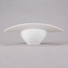 A close-up of a 10 Strawberry Street Somba white porcelain rim bowl.