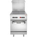 A Vulcan Endurance commercial electric range with stainless steel hot tops and oven base.