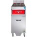 A Vulcan 50 lb. commercial electric floor fryer with digital controls and KleenScreen filtration.