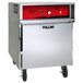 A large silver and red Vulcan VCH5 undercounter cook and hold oven.