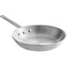 A Choice aluminum frying pan with a handle.