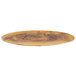 An American Metalcraft oval melamine serving board with a faux olive wood pattern.