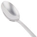 A close-up of a Libbey stainless steel iced tea spoon with a silver handle.