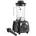 A black AvaMix commercial blender with a clear Tritan container.