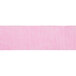 A pink paper banner on a white background.
