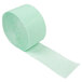 A roll of Creative Converting fresh mint green paper streamer.
