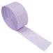 A roll of lavender streamer paper.