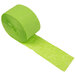 A roll of Fresh Lime Green streamer paper.