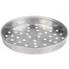 An American Metalcraft heavy weight aluminum round pan with perforations.