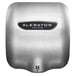 A stainless steel Excel XLERATOR hand dryer with a black logo.