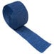 A roll of navy blue crepe paper.