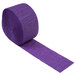 A roll of purple Creative Converting paper streamer.