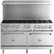 A large stainless steel Cooking Performance Group range with 10 burners and 2 ovens.