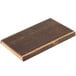 An American Metalcraft carbonized bamboo serving board with a strip of wood.