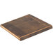 An American Metalcraft carbonized bamboo square serving board on a table.