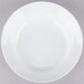 A close up of a 10 Strawberry Street Classic White porcelain soup bowl with a white rim.