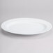 A 10 Strawberry Street Classic White oval porcelain platter on a white background.