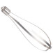 A silver metal KitchenAid whisk attachment.